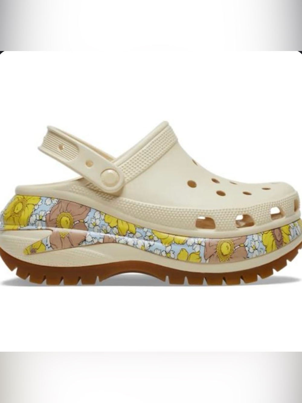 CROCS MEGA CRUSH RETRO FLORAL CLOG